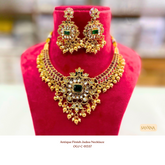 Antique Finish Jadau Necklace